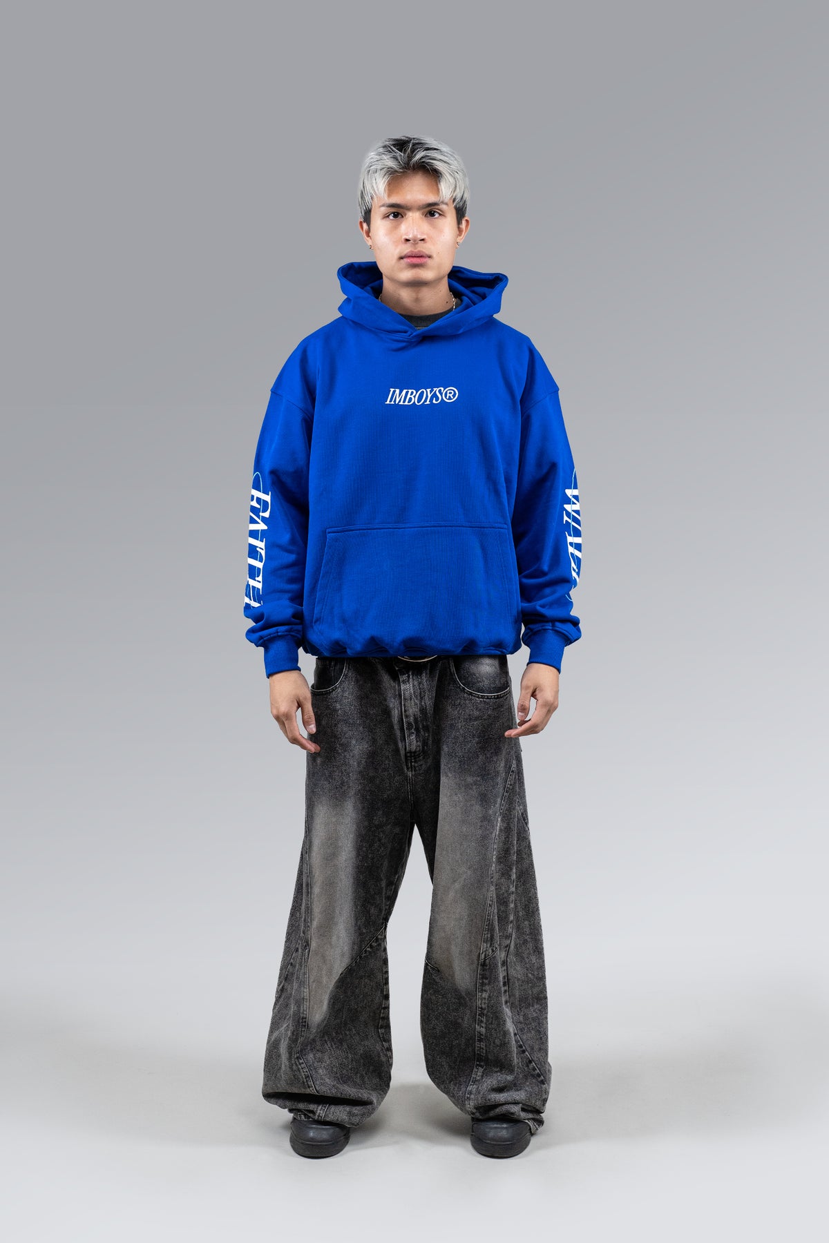 Blue Faith Walk Hoodie