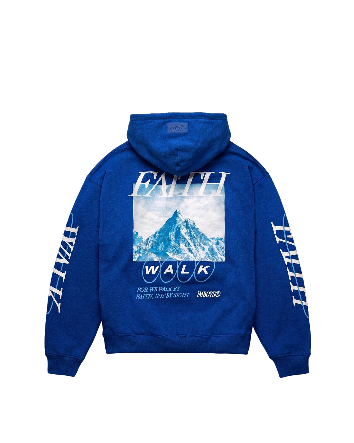 Blue Faith Walk Hoodie