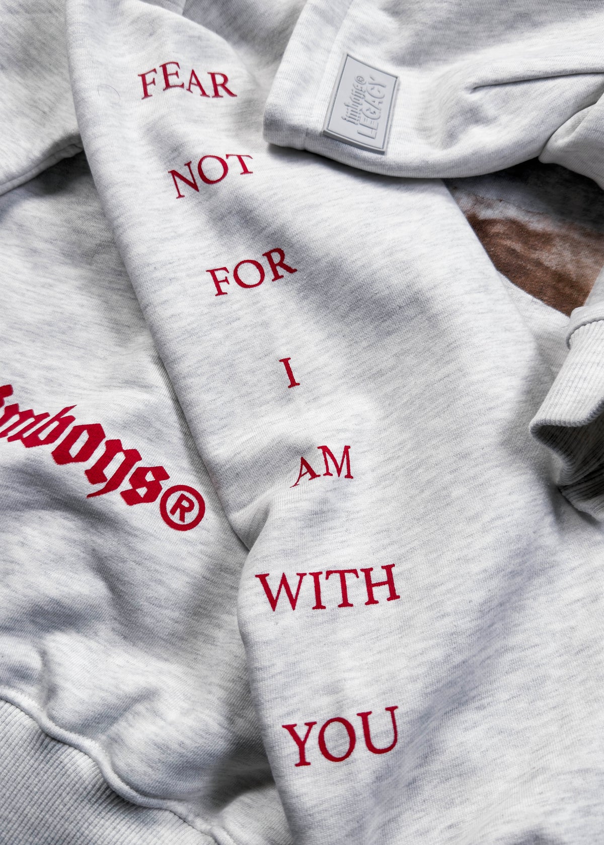 Grey Fear Not Hoodie