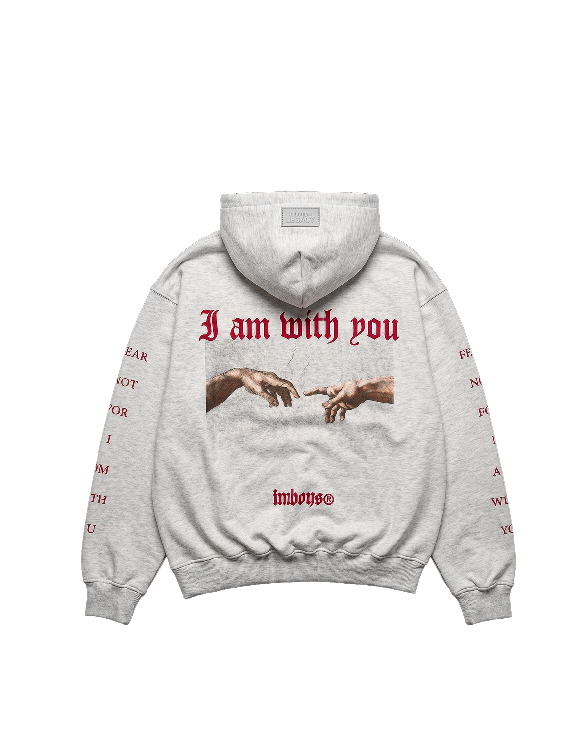 Grey Fear Not Hoodie