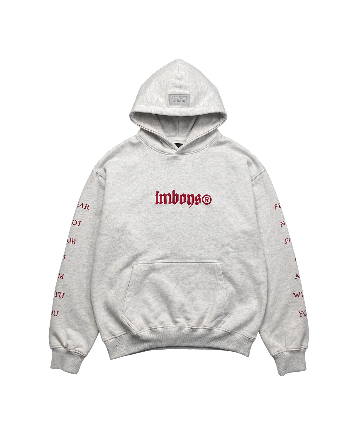 Grey Fear Not Hoodie