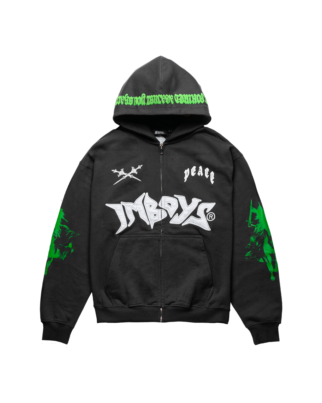 No Weapon Zipper Hoodie