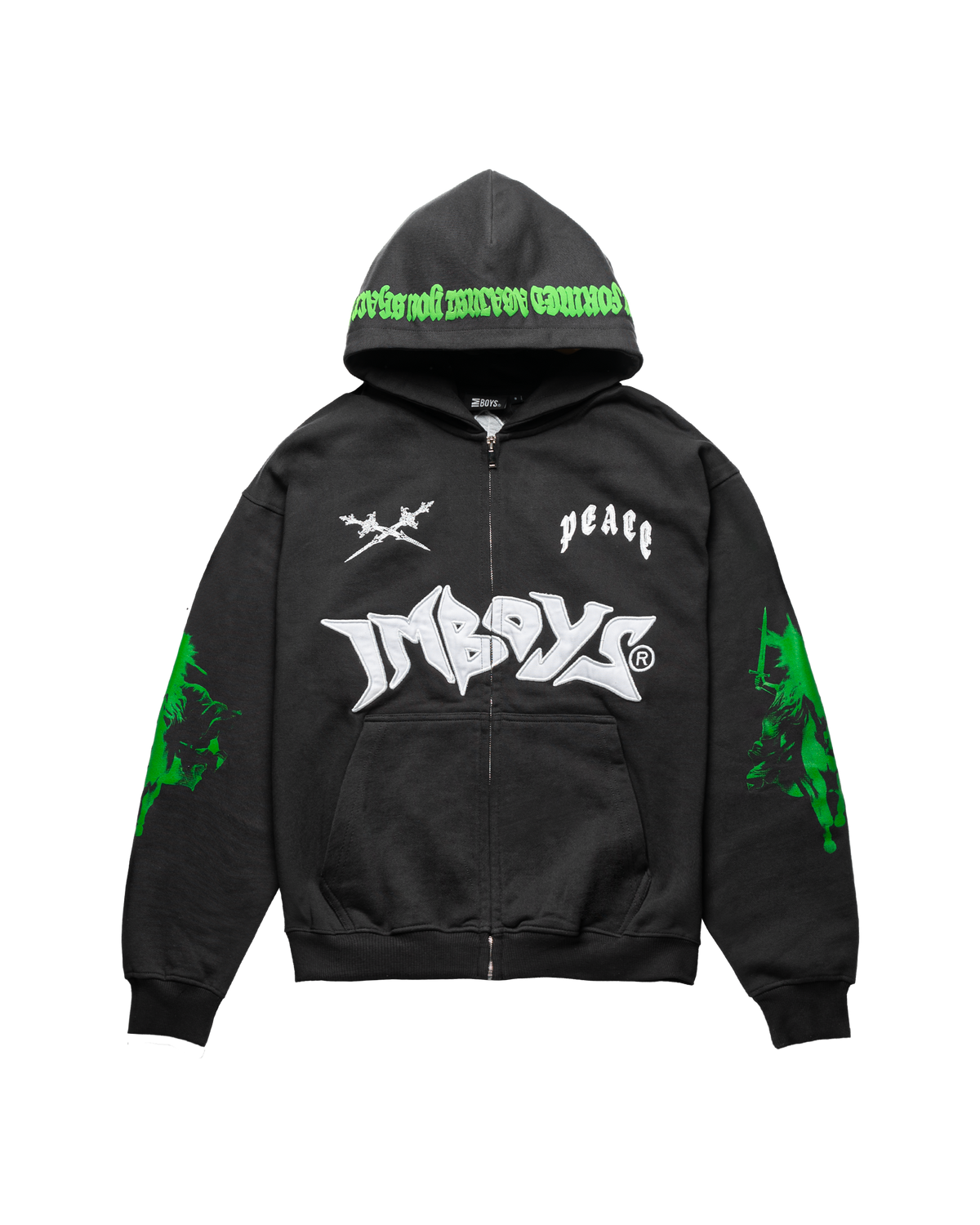 No Weapon Zipper Hoodie