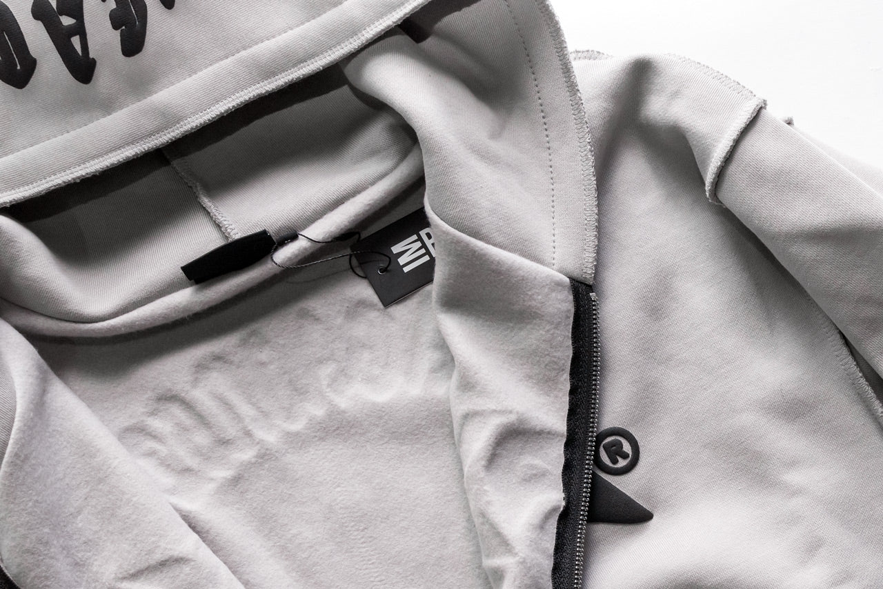 epine é ribbon piping zip hoodie gray ❤️‍🔥❤️‍🔥❤️‍🔥 é ribbon piping zip hoodie × é frill