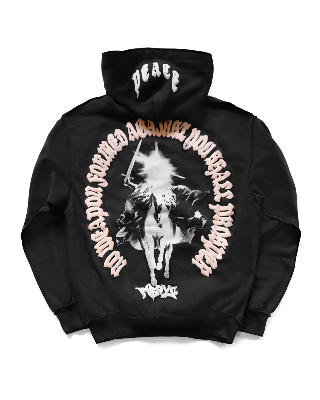 No Weapon Reverse Hoodie