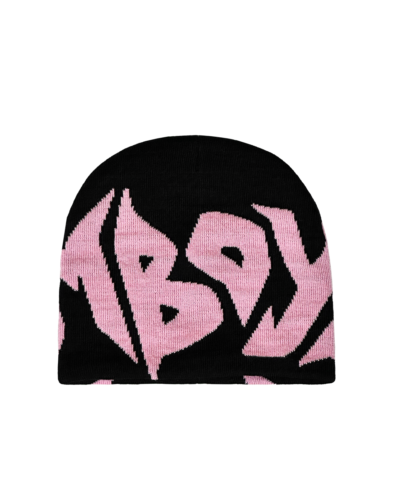 Big Logo Black & Pink Beanie
