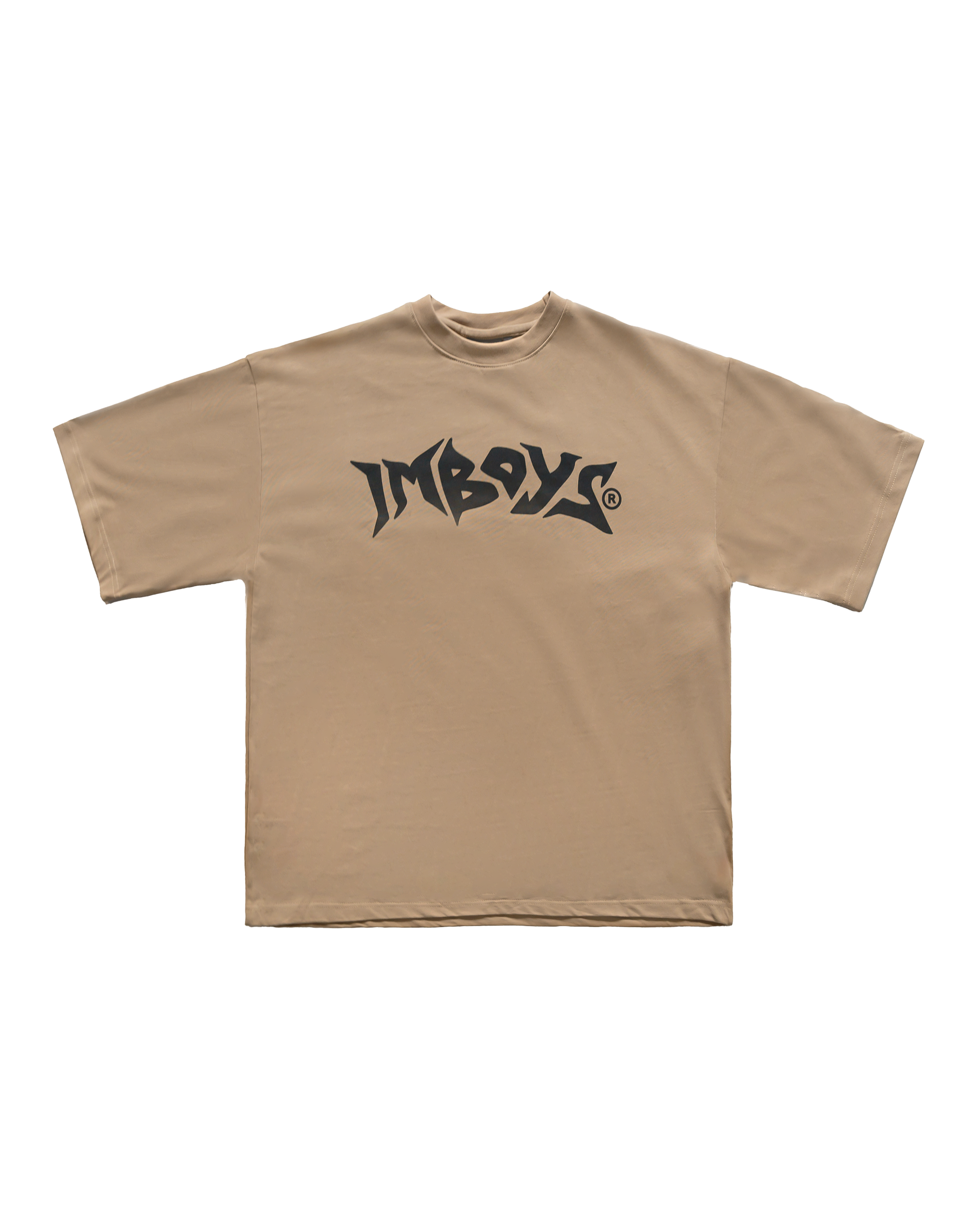 No Weapon Text Tee Beige