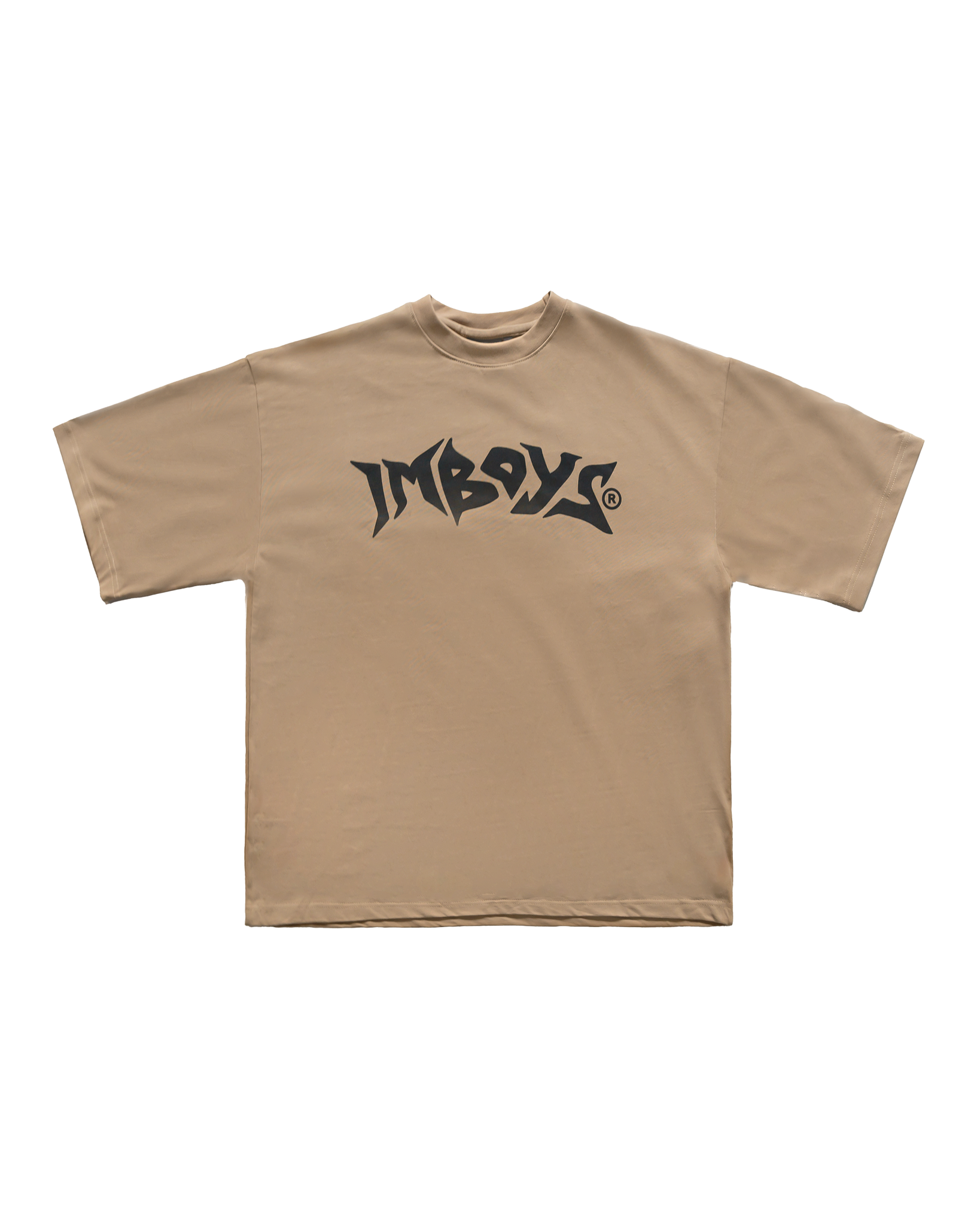 No Weapon Text Tee Beige