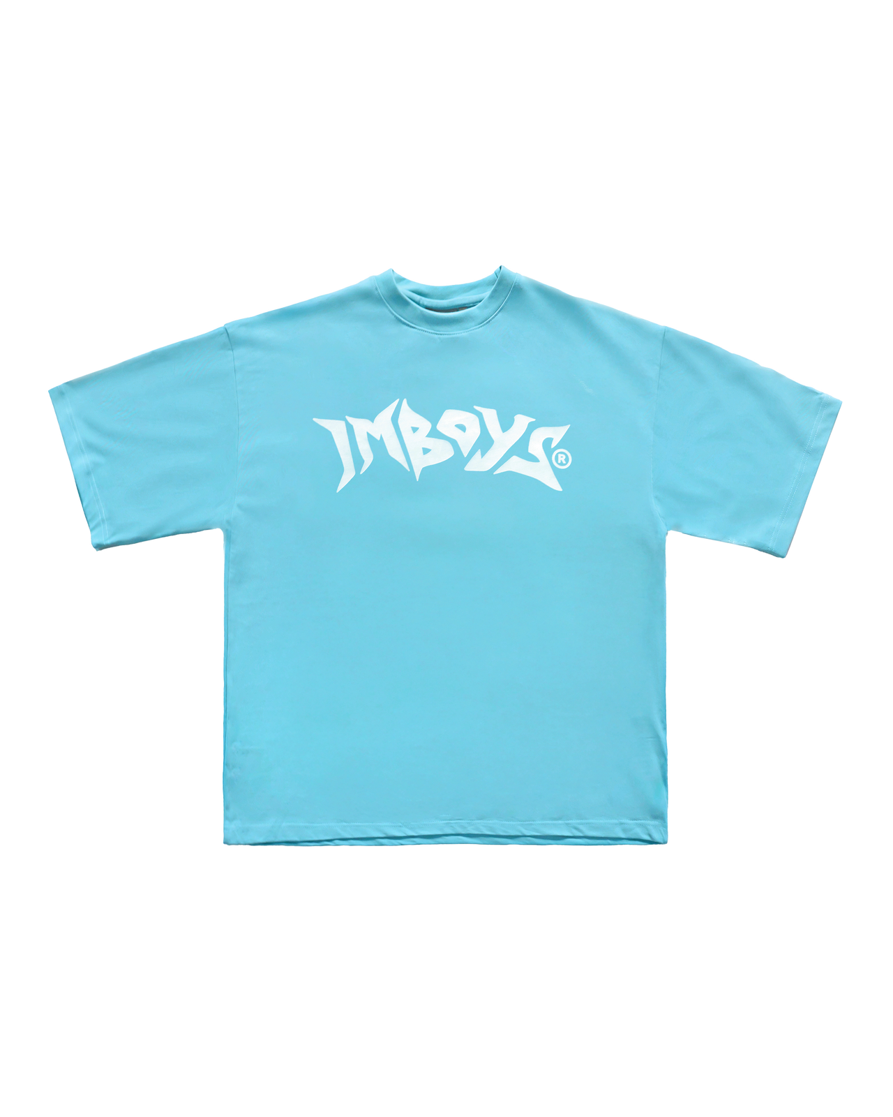 No Weapon Text Tee Pastel Blue