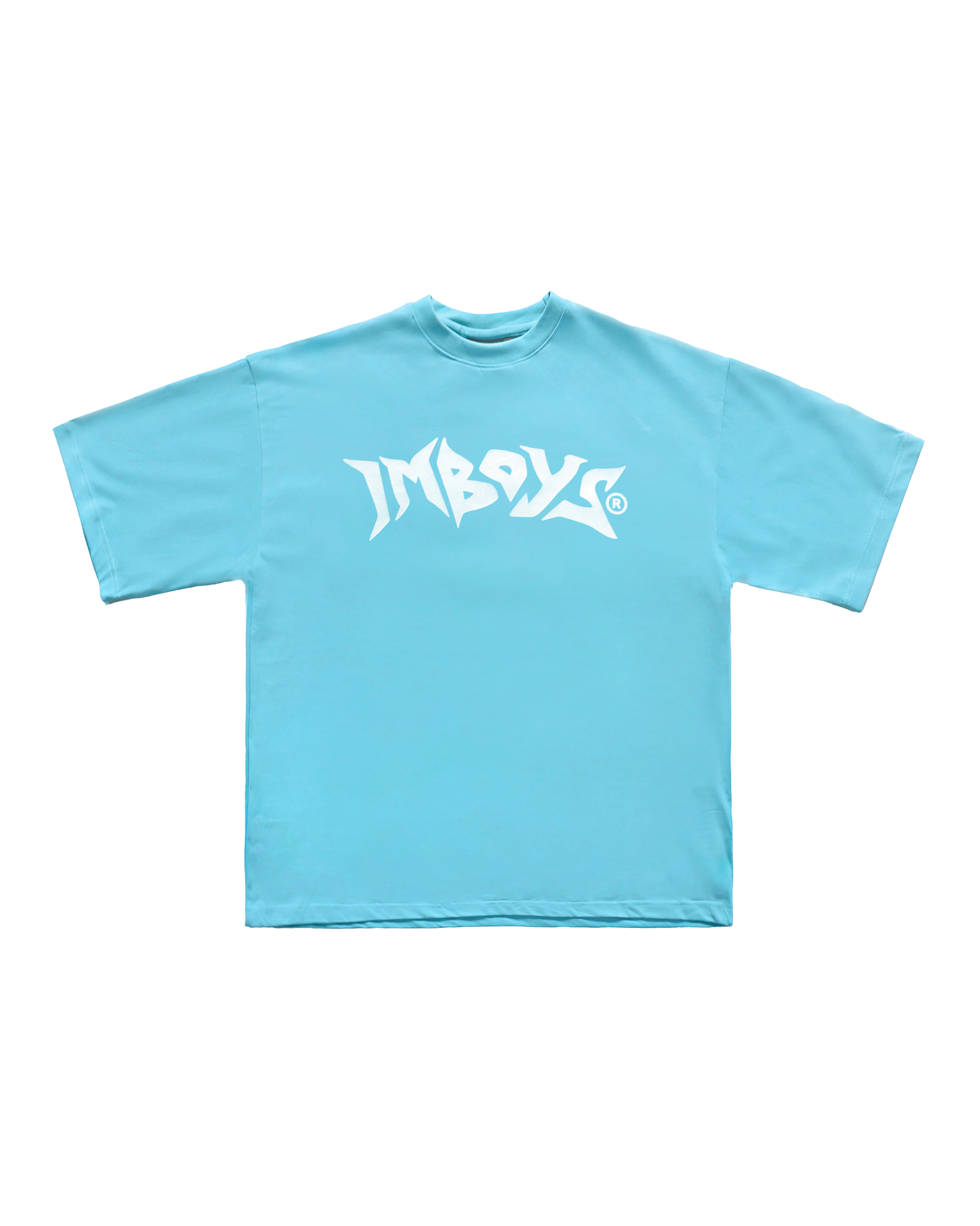 No Weapon Text Tee Pastel Blue