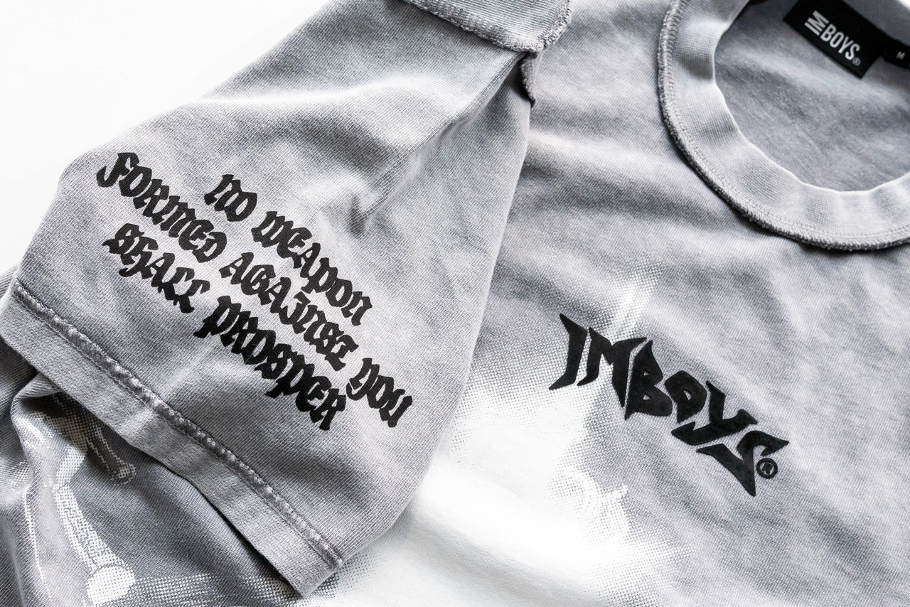 NO WEAPON GRAPHIC T GREY