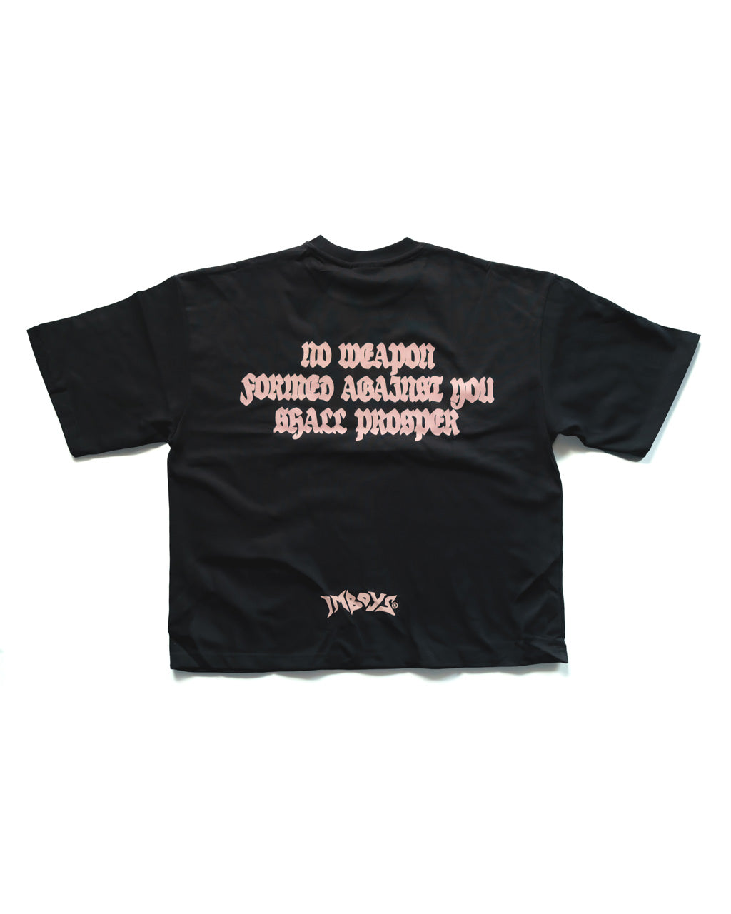 No Weapon Text Tee Black