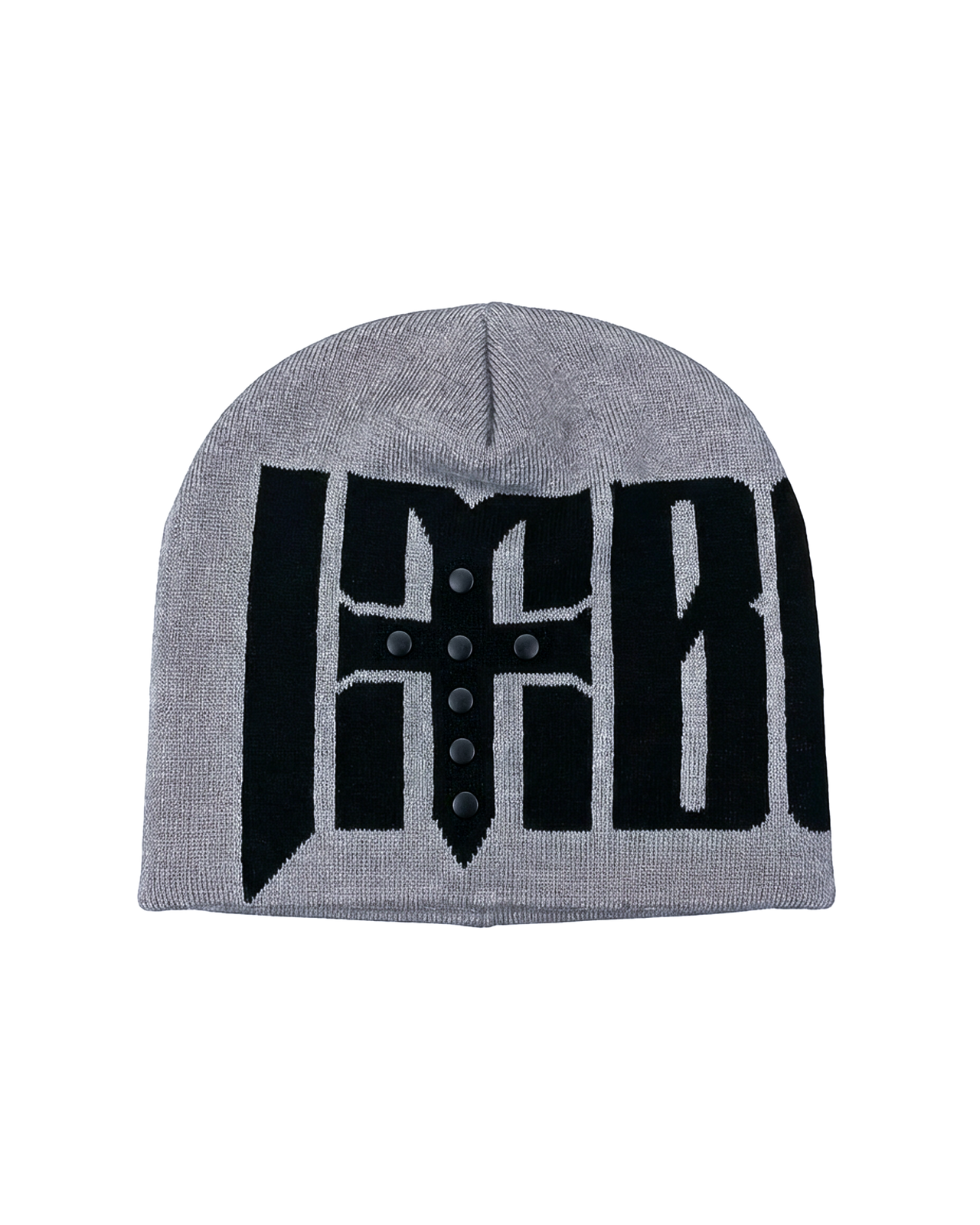 Grey redemption beanie