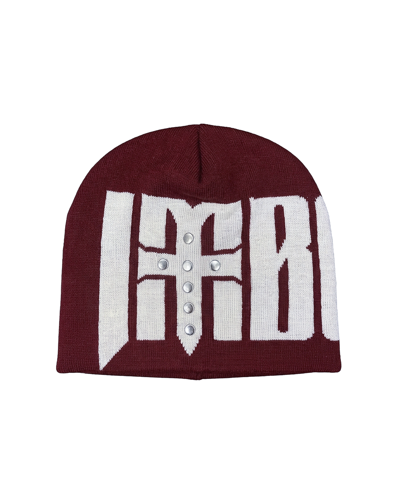 Maroon redemption beanie