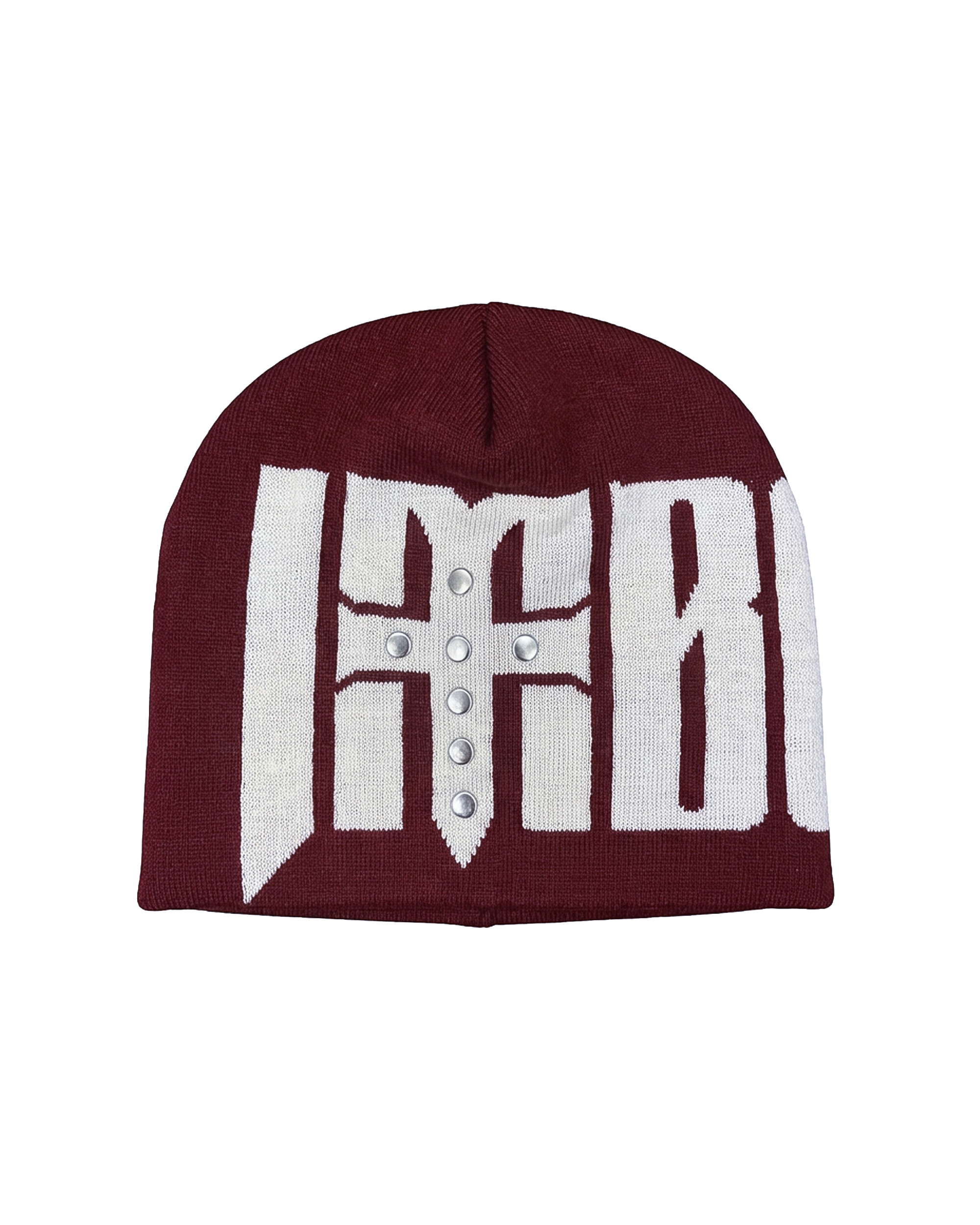 Maroon redemption beanie