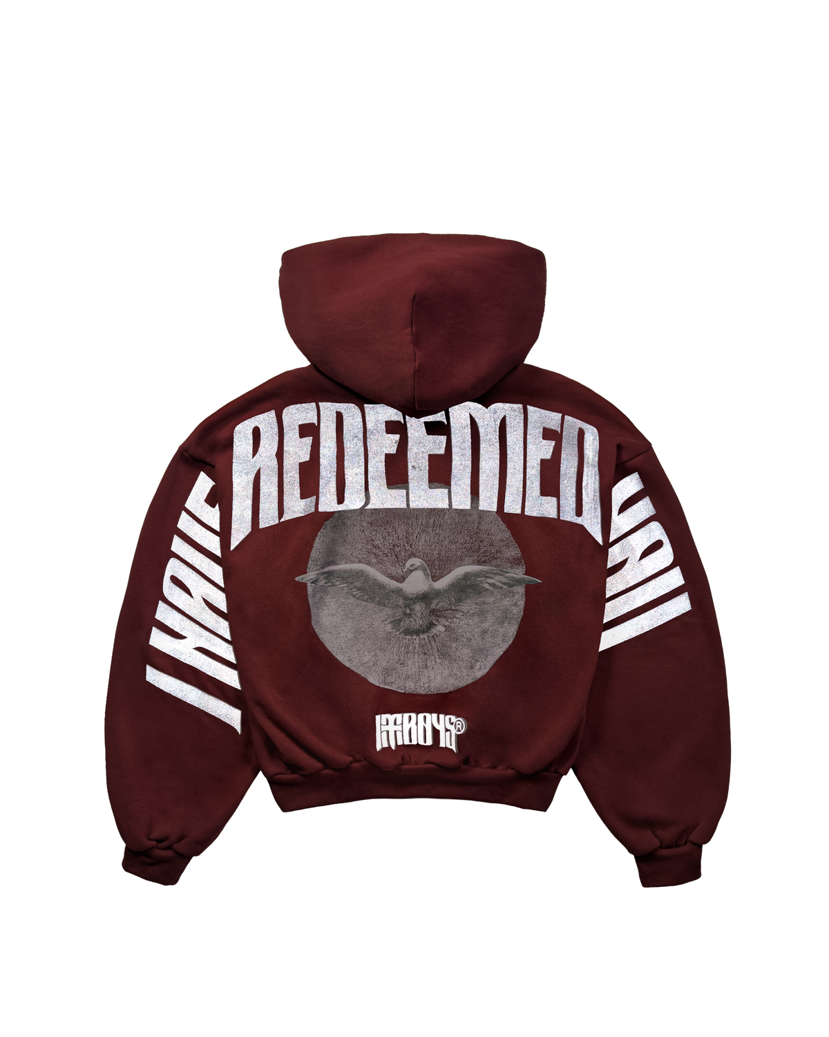 Redemption Reflective Hoodie Maroon