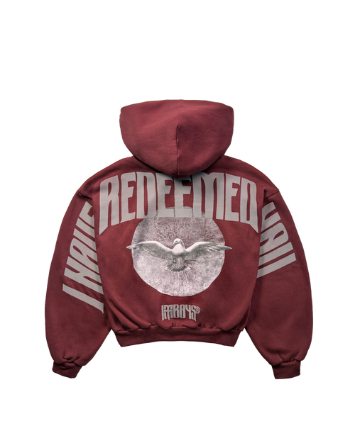 Redemption Reflective Hoodie Maroon