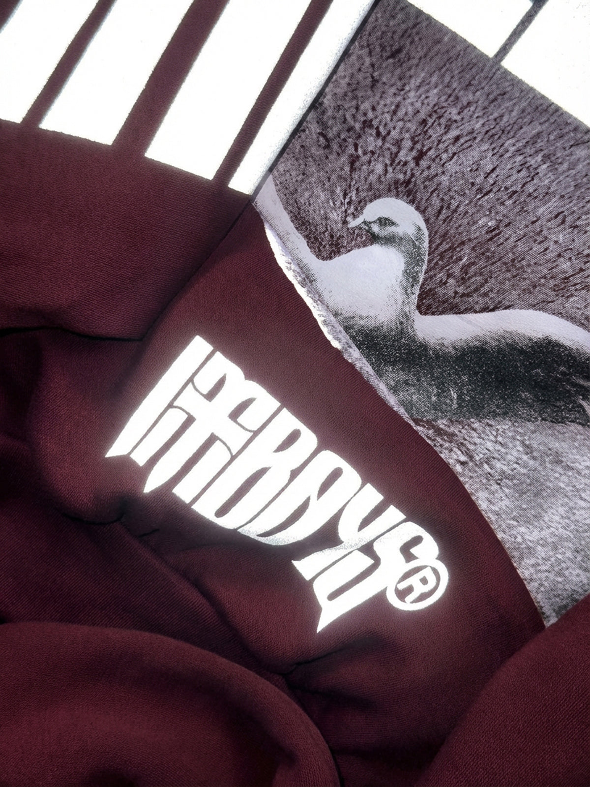 Redemption Reflective Hoodie Maroon
