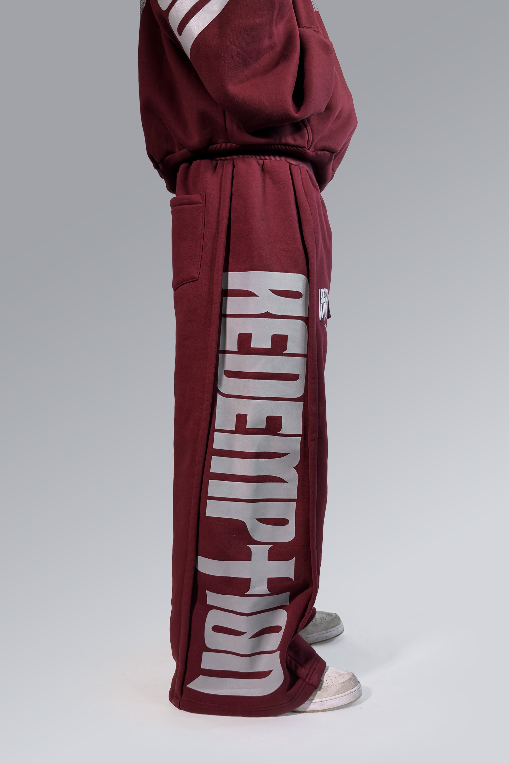 Redemption reflective sweatpants Maroon