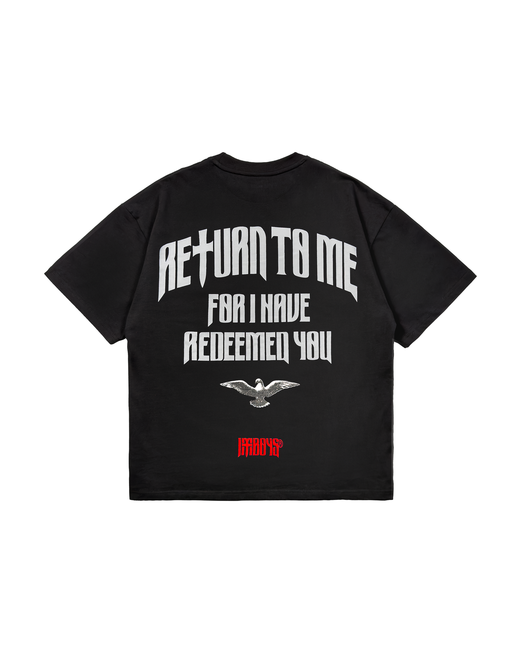 Redemption Text T-Shirt Black