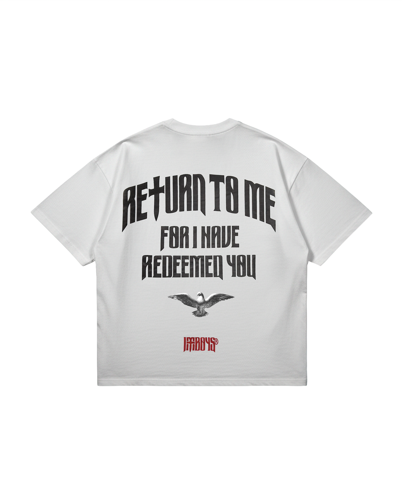 Redemption Text T-Shirt White