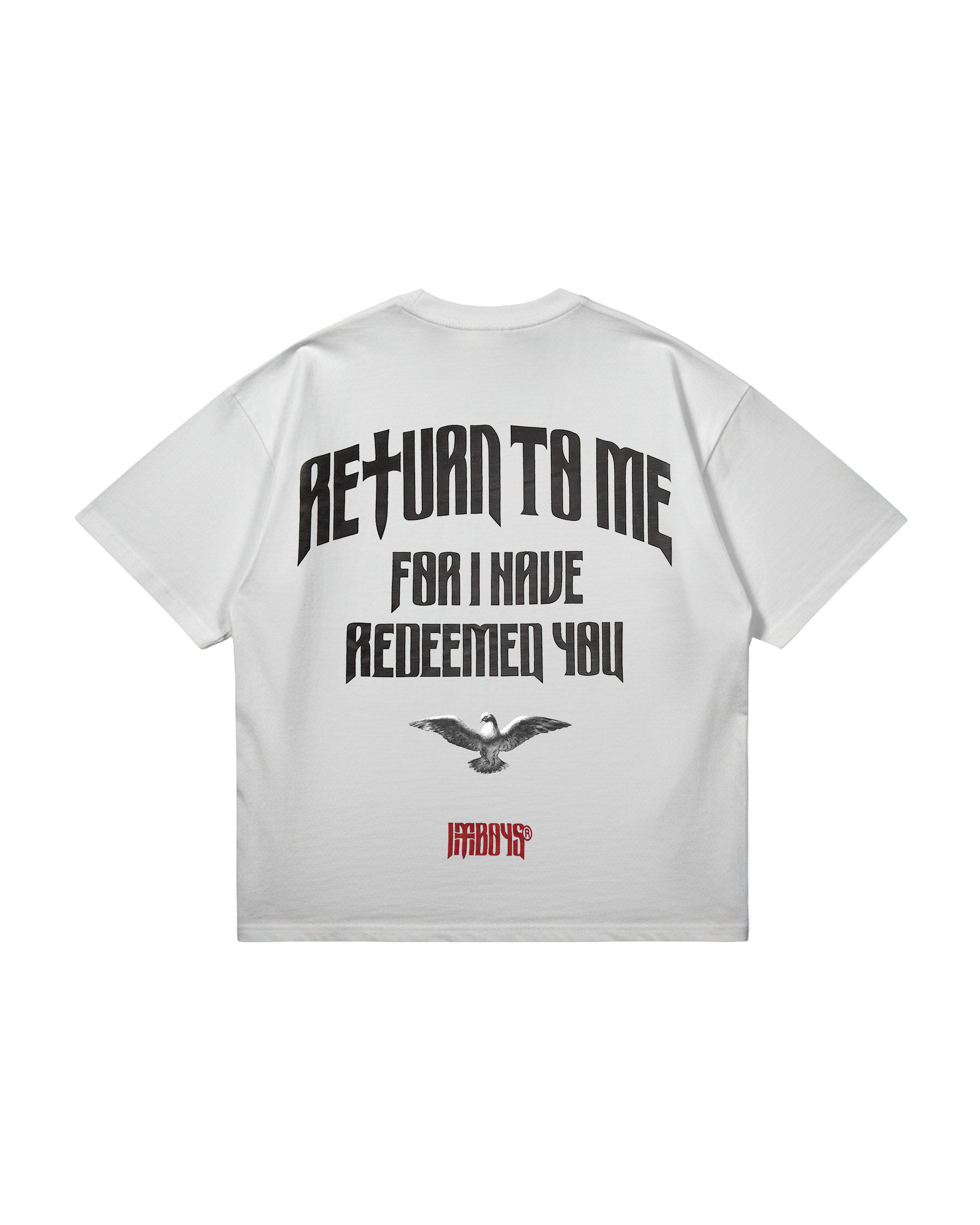 Redemption Text T-Shirt White