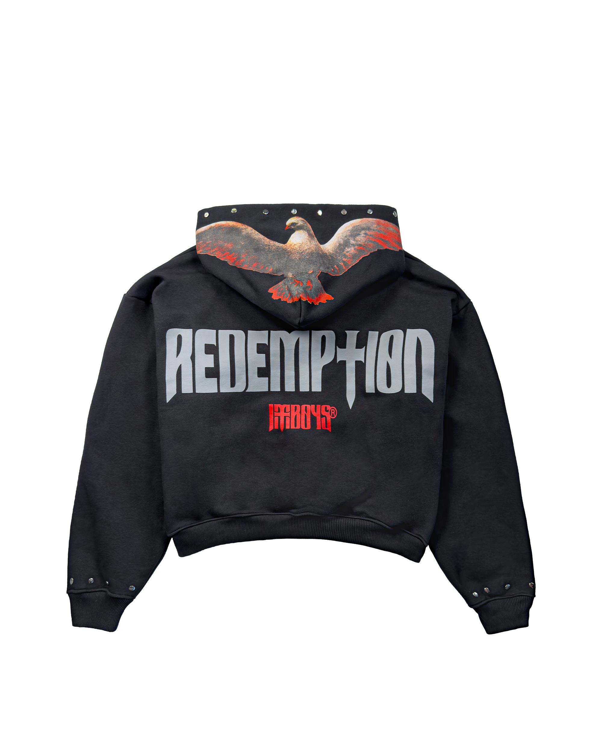 Redemption Dove Cropped Zip-Up Hoodie