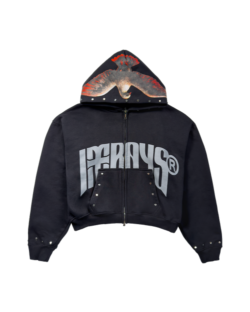 Redemption Dove Cropped Zip-Up Hoodie - XS