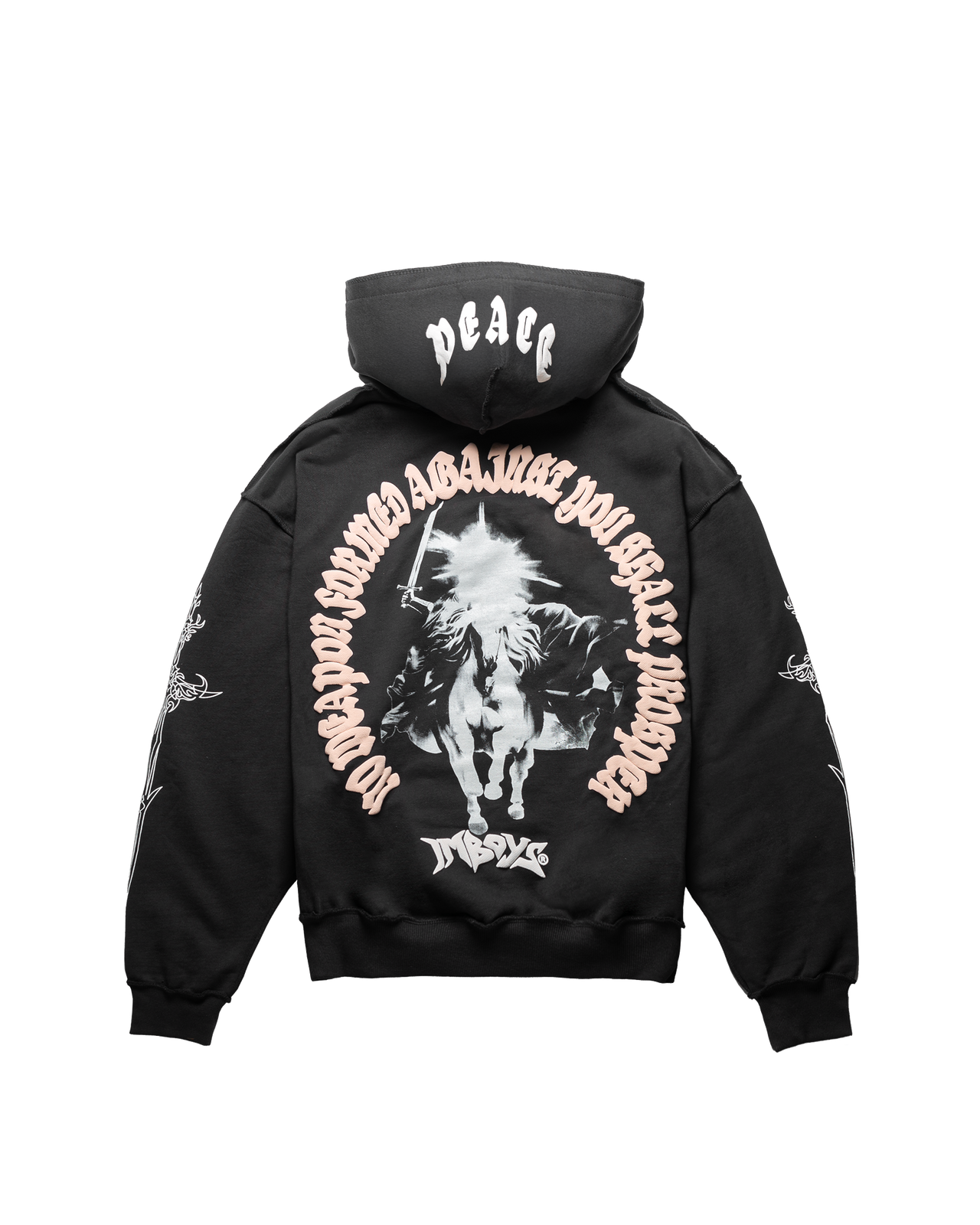 No Weapon Reverse Hoodie