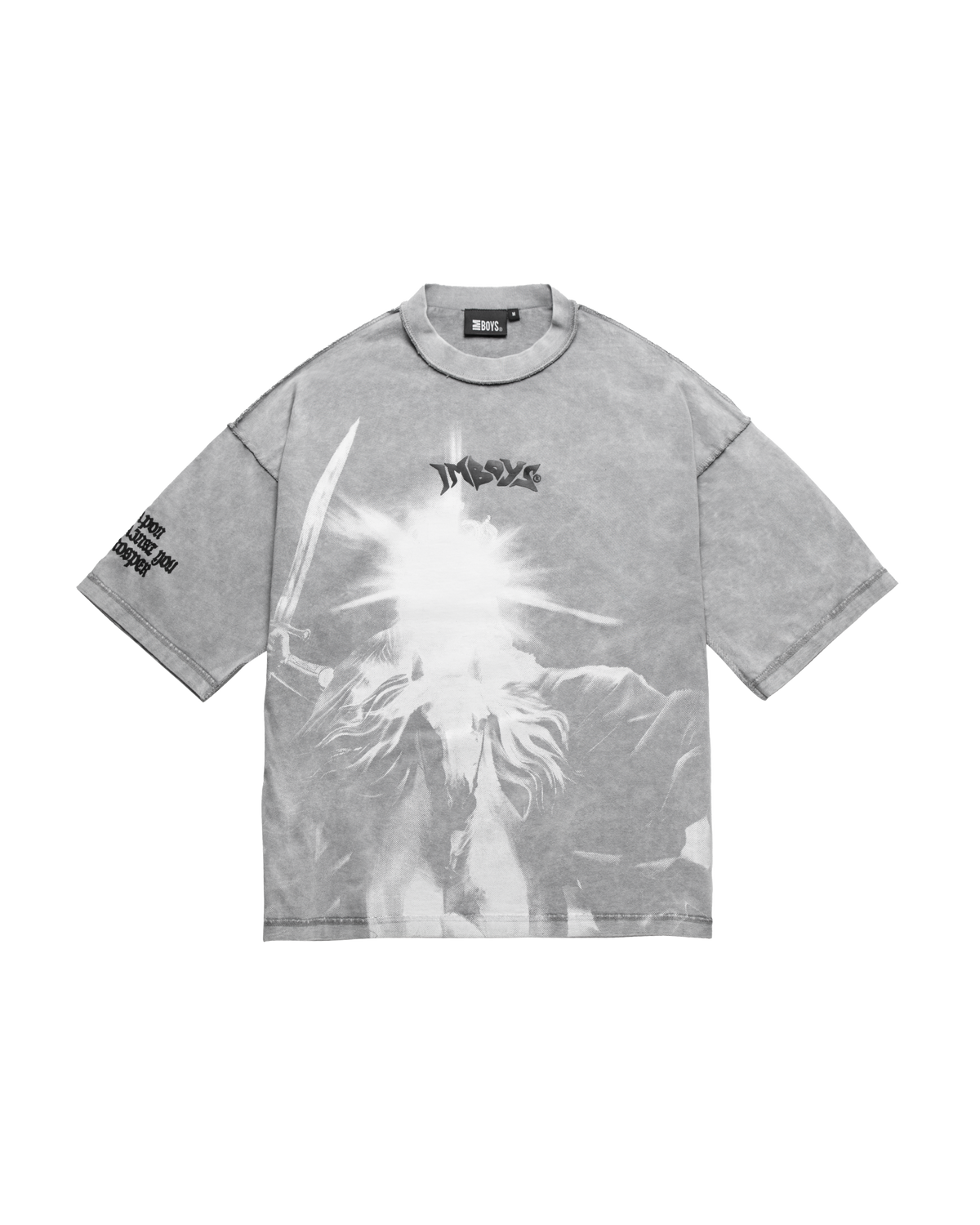 No Weapon Graphic Tee Grey