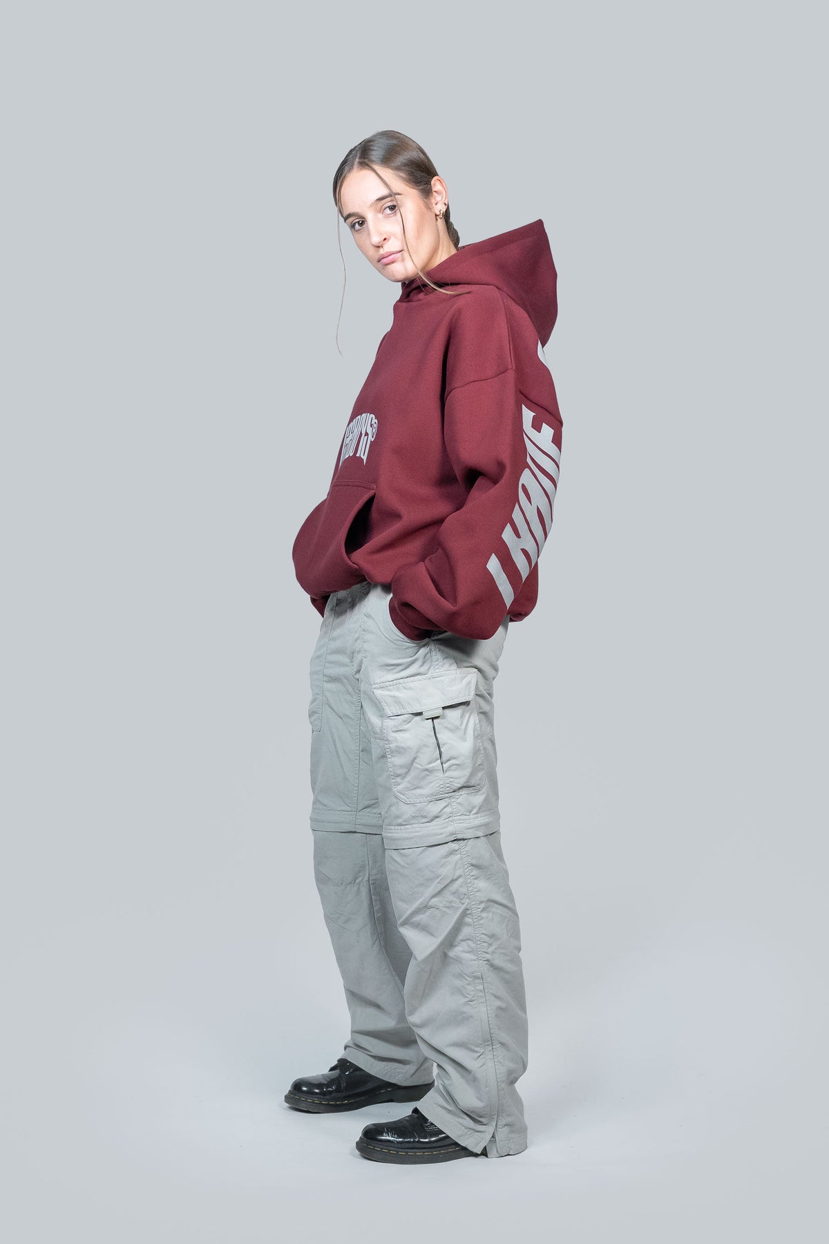 Redemption Reflective Hoodie Maroon