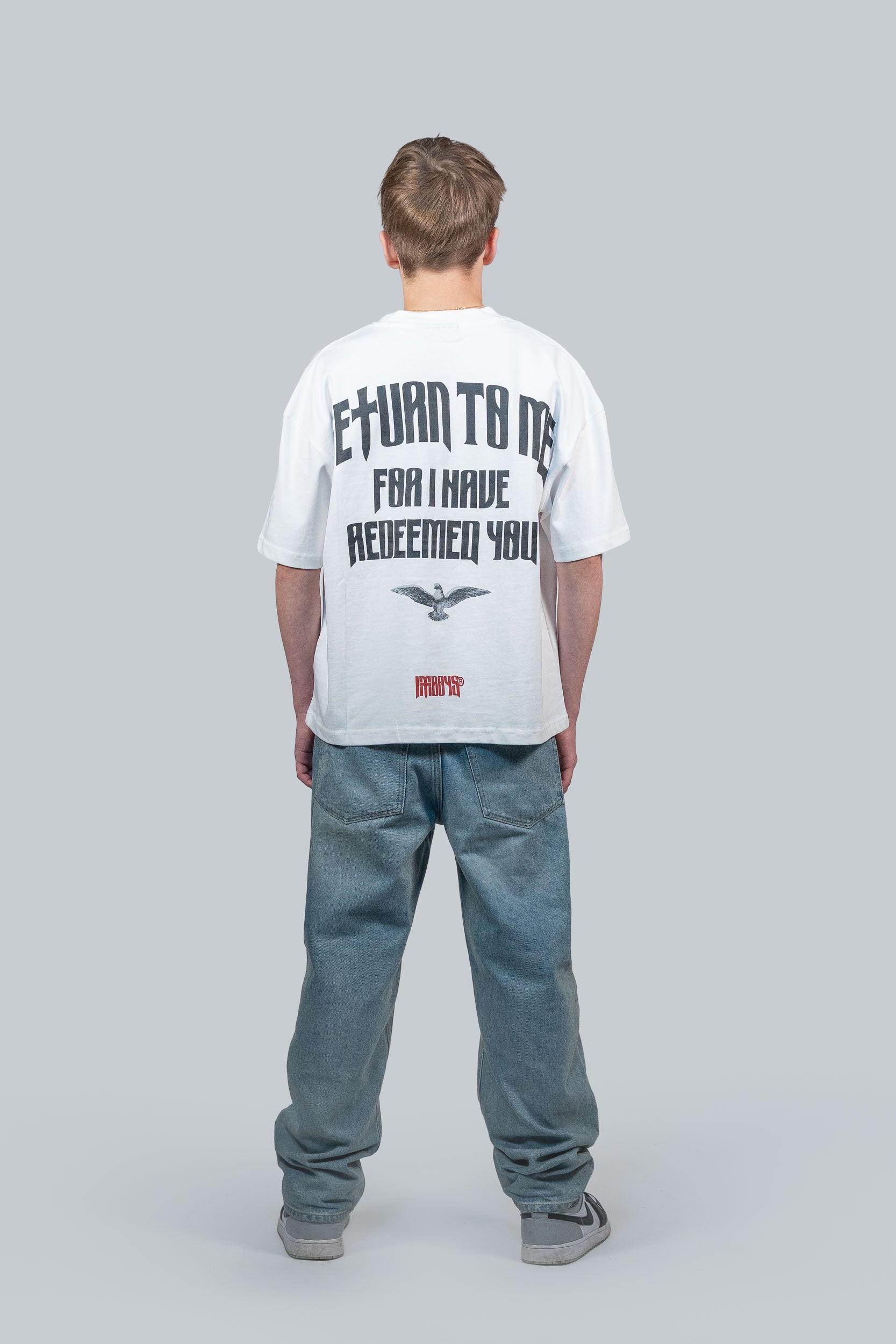 Redemption Text T-Shirt White