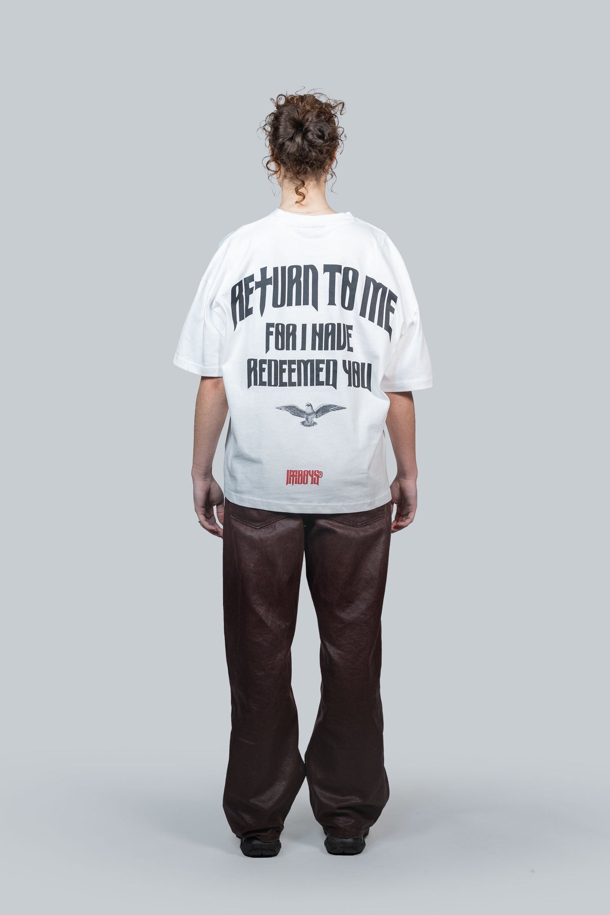 Redemption Text T-Shirt White