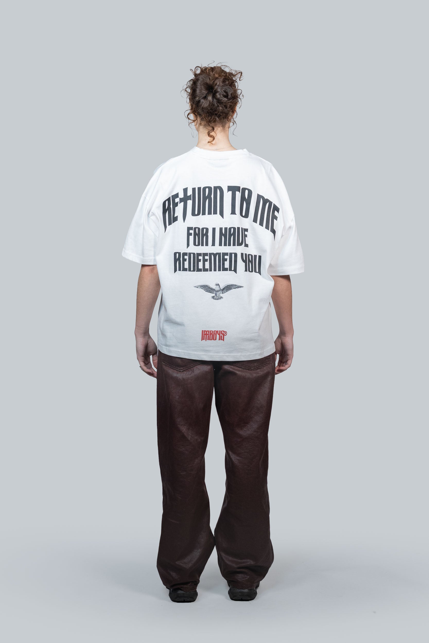 Redemption Text T-Shirt White